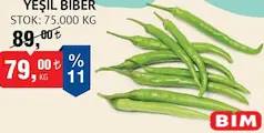 YEŞİL BİBER KG YEŞİL BİBER KG